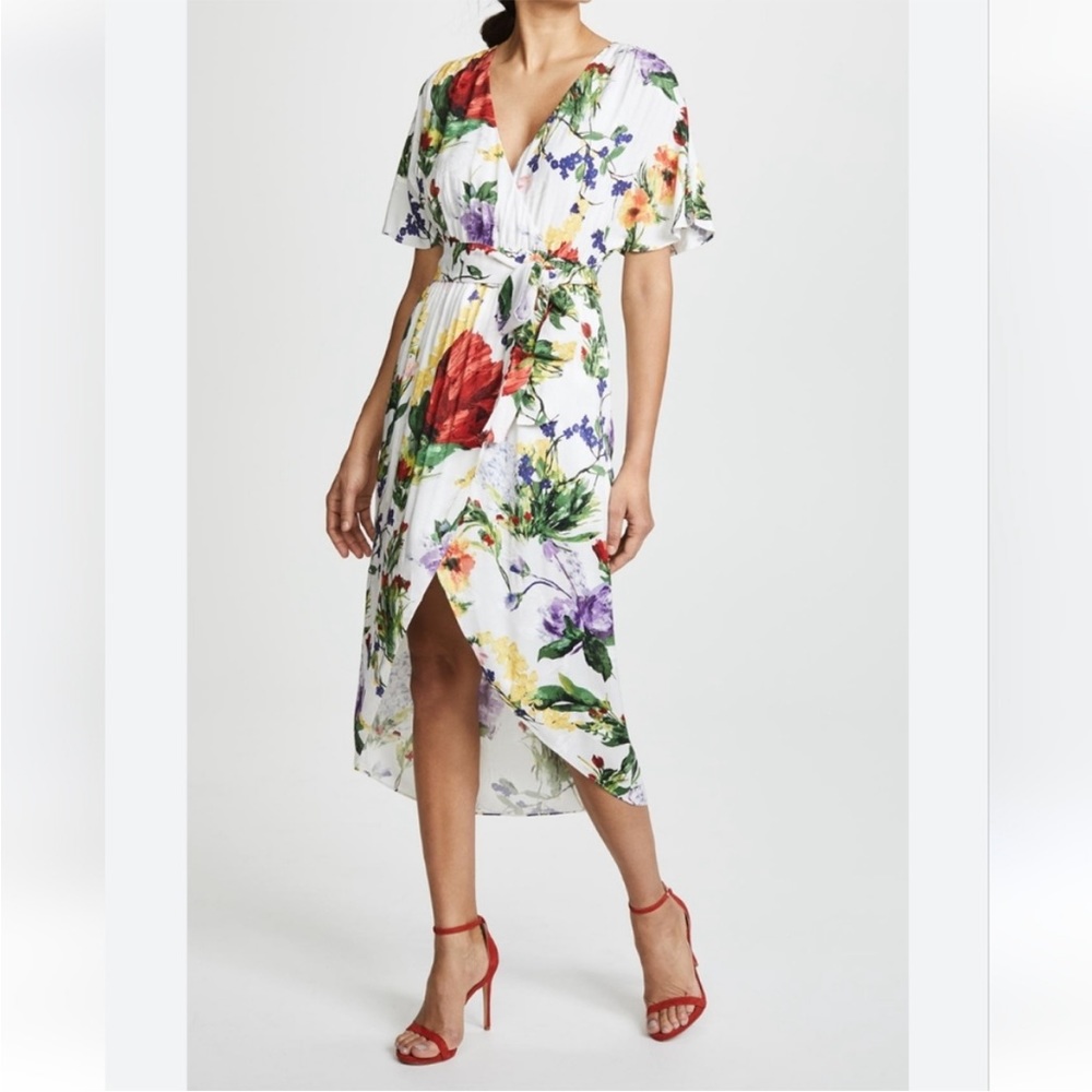 Alice + Olivia Floral Print Long Dress